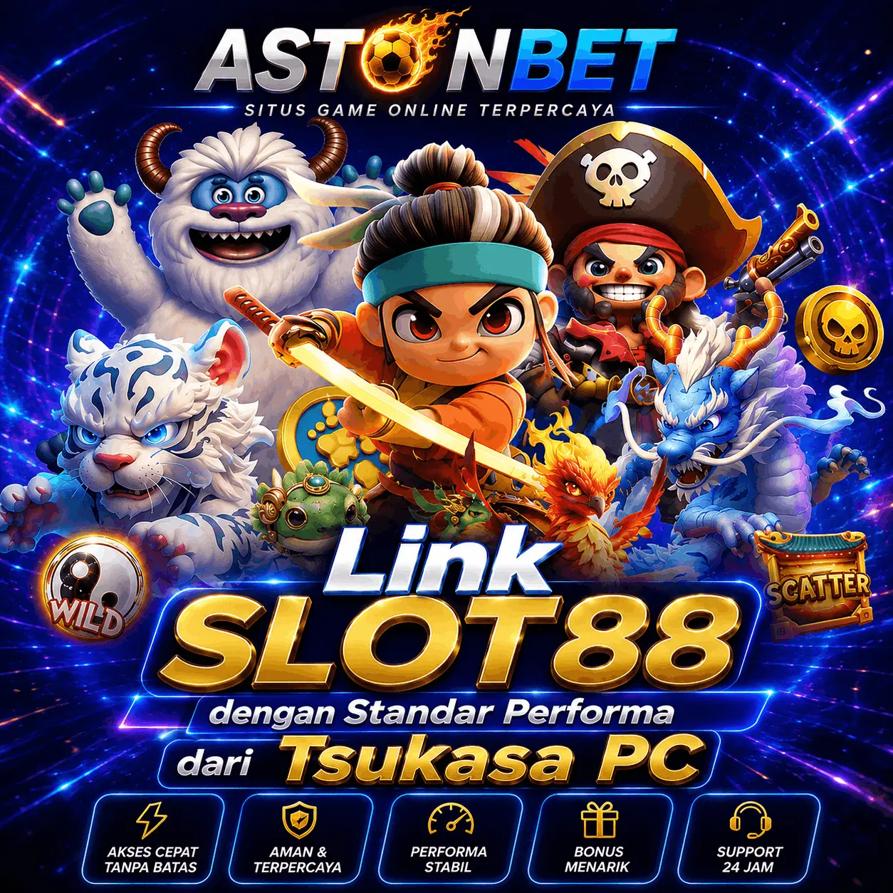 ASTONBET: Link SLOT88 dengan Standar Performa dari Tsukasa PC